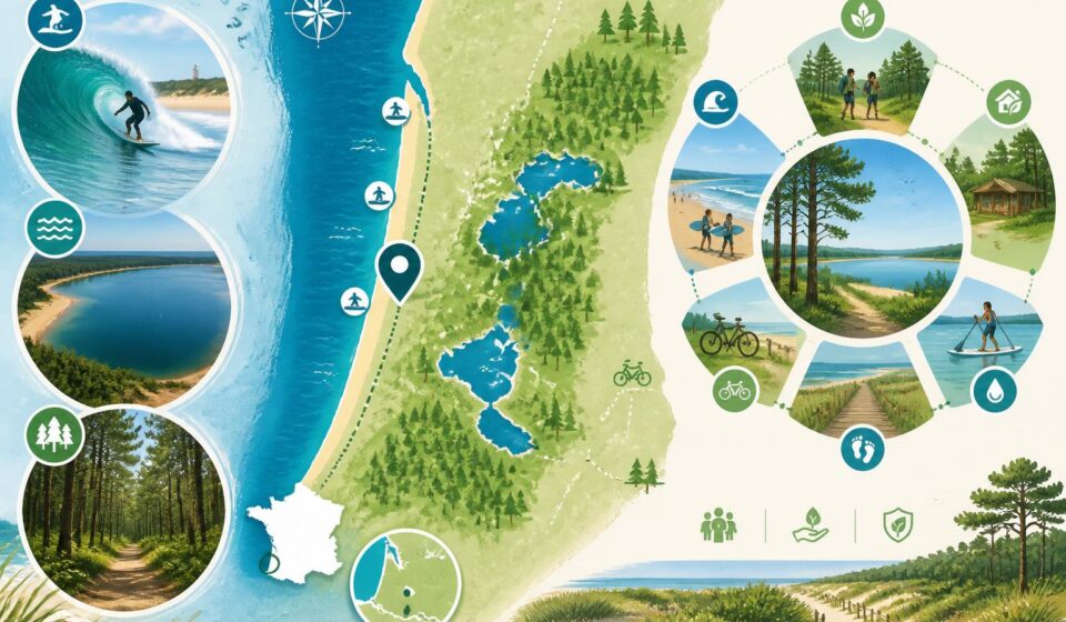 découvrez biscarrosse, destination authentique de l'atlantique alliant surf, lacs paisibles et forêt landaise, un havre préservé loin du tourisme de masse.