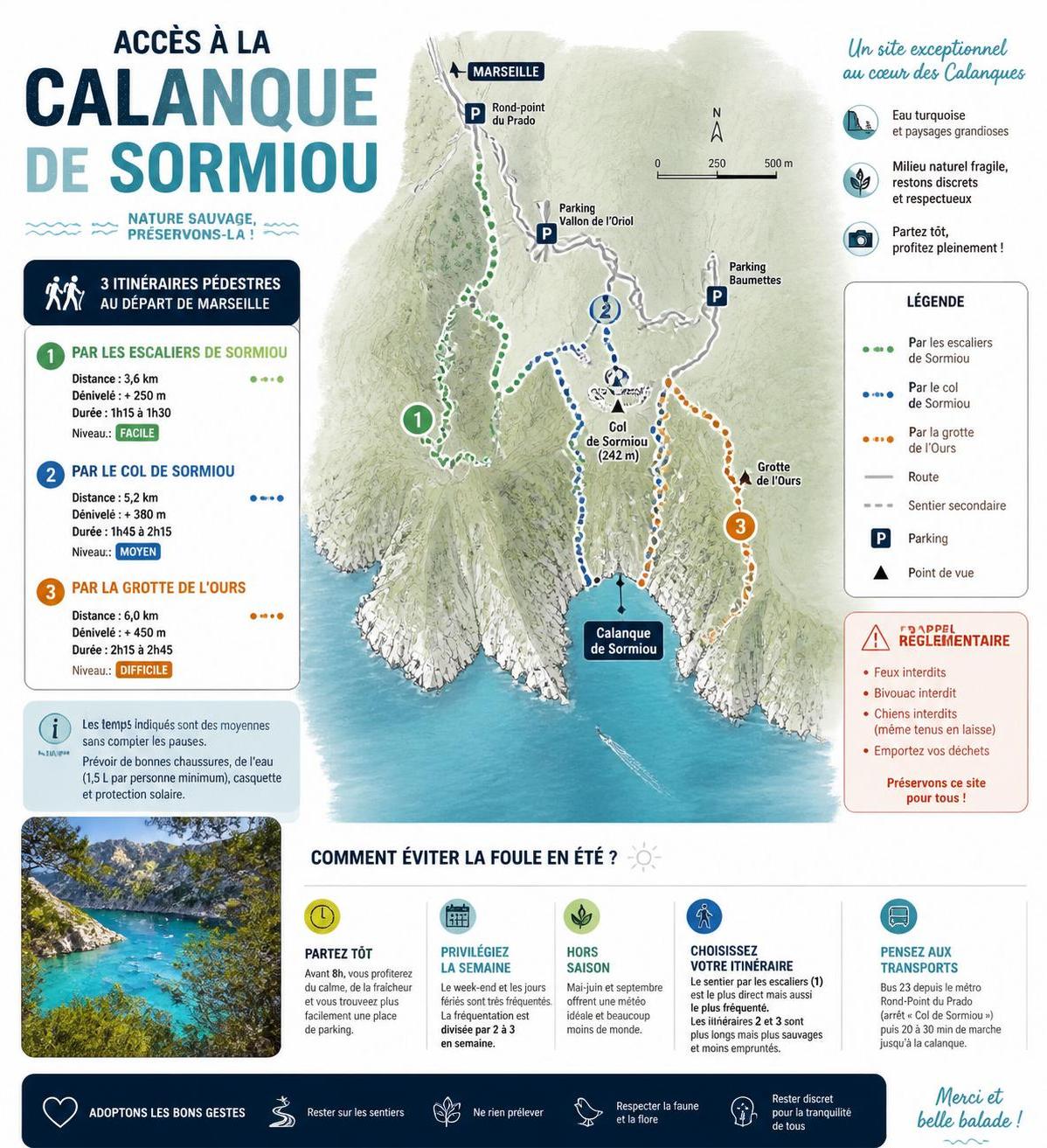 découvrez comment rejoindre la calanque de sormiou et profitez de ce site exceptionnel avant l'arrivée des touristes en pleine saison estivale.