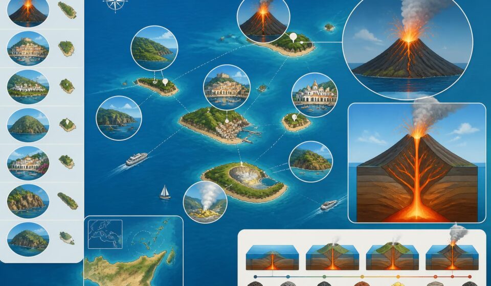 découvrez les îles éoliennes, cet archipel volcanique sicilien pittoresque entre le volcan actif de stromboli et ses charmants villages de pêcheurs, parfait pour une aventure authentique en méditerranée.