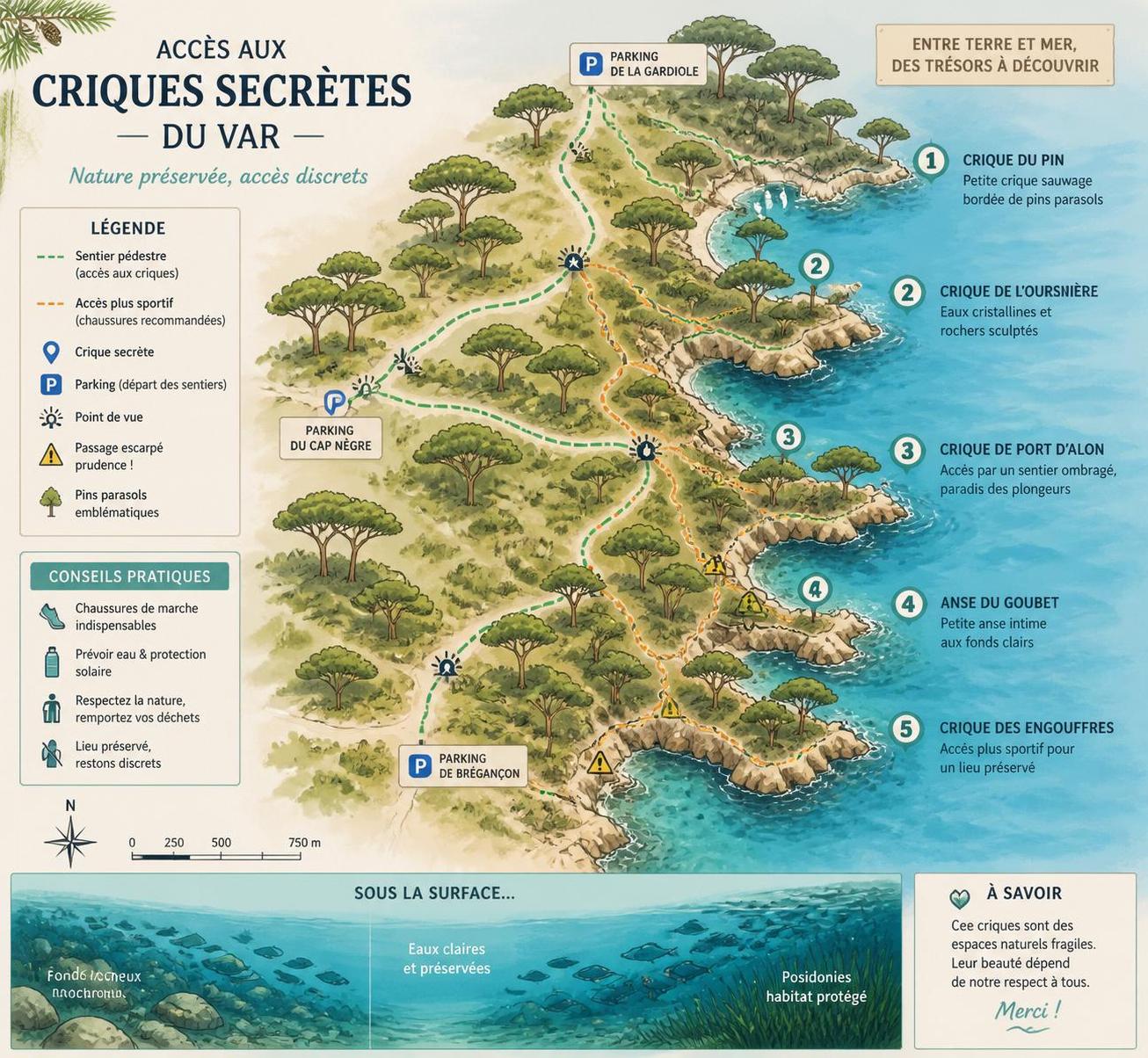découvrez les plages secrètes du var, des criques cachées que les locaux préfèrent garder pour elles-mêmes, loin de la foule pour un moment de tranquillité et de beauté naturelle.