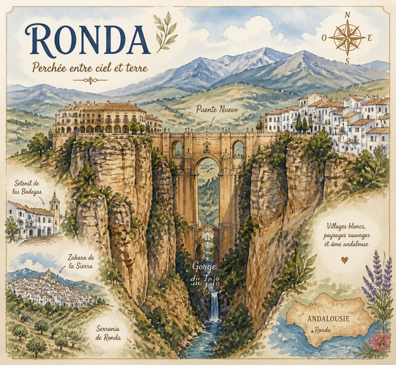 découvrez ronda en andalousie, une ville spectaculaire au bord du gouffre offrant une expérience authentique, loin des chemins touristiques classiques de séville.