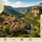découvrez sainte-énimie, le plus beau village de france, niché au cœur des majestueuses gorges du tarn, pour une expérience authentique en pleine nature.