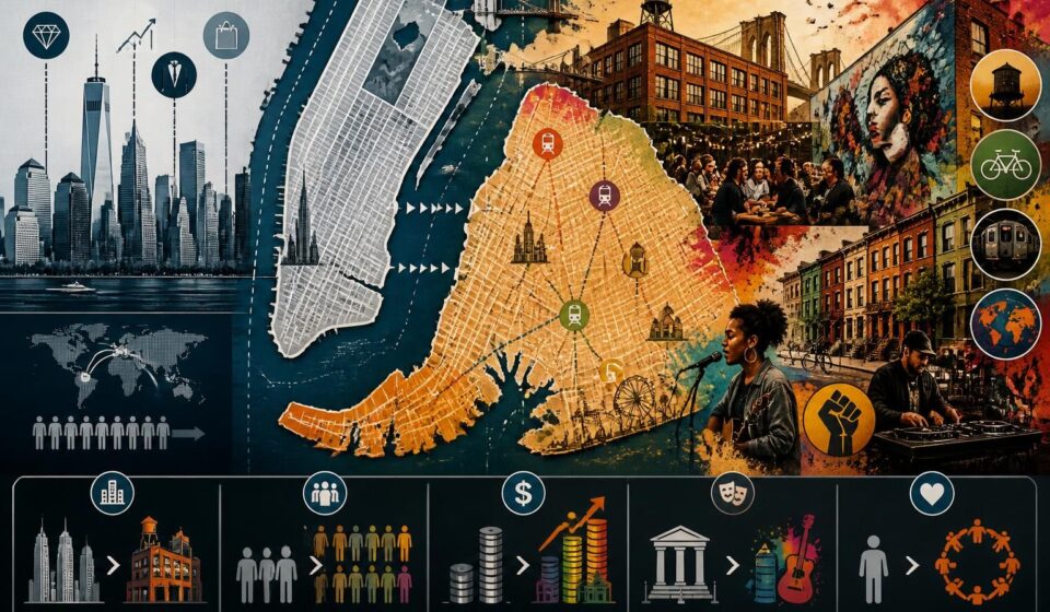 découvrez brooklyn, l'autre visage de new york, un quartier vibrant et authentique que manhattan tente souvent d'effacer, mais qui raconte une histoire unique et pleine de caractère.