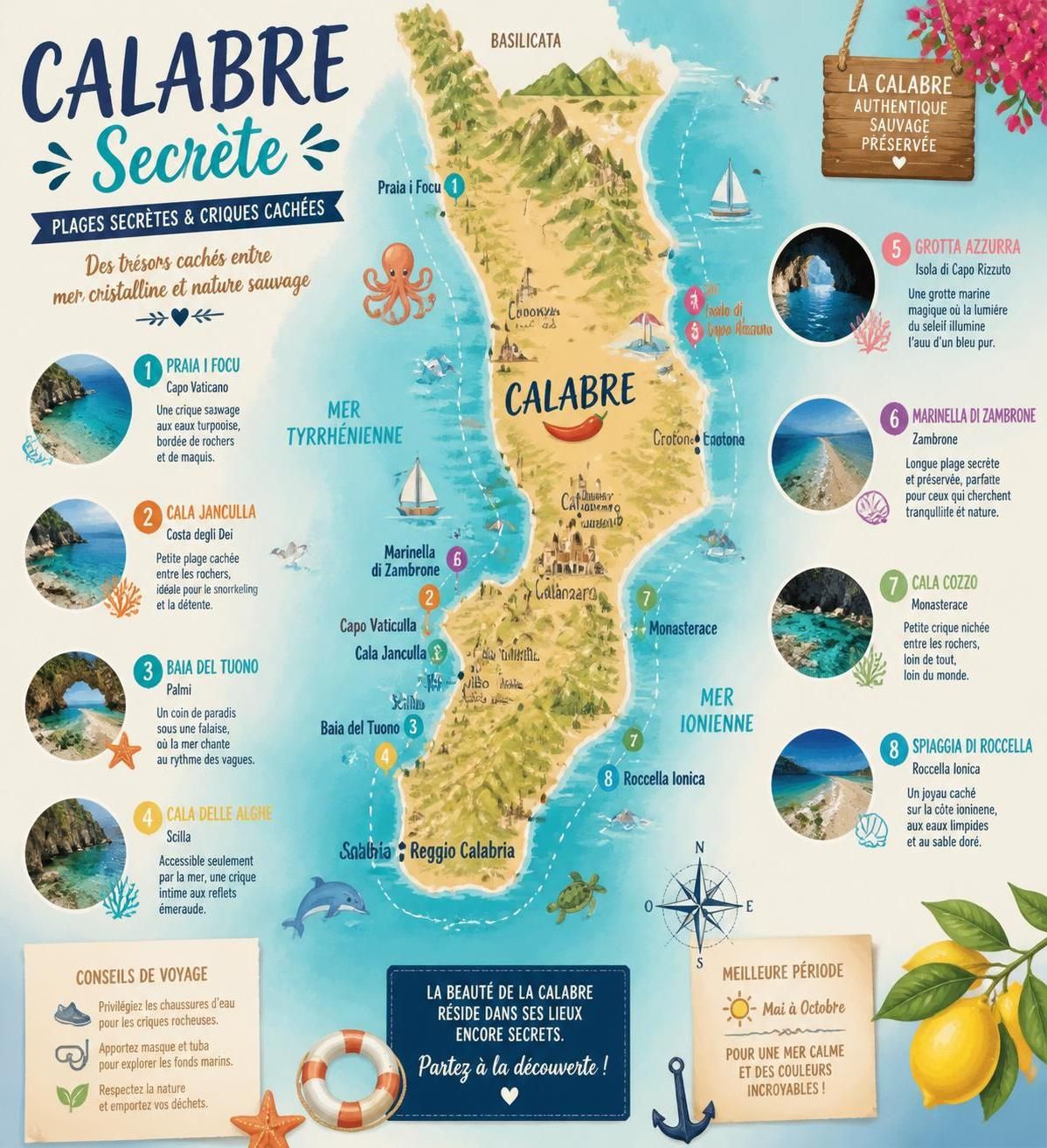 découvrez les plages secrètes de calabre, au bout de l'italie, pour une escapade authentique loin des foules. explorez des trésors cachés avant tout le monde.