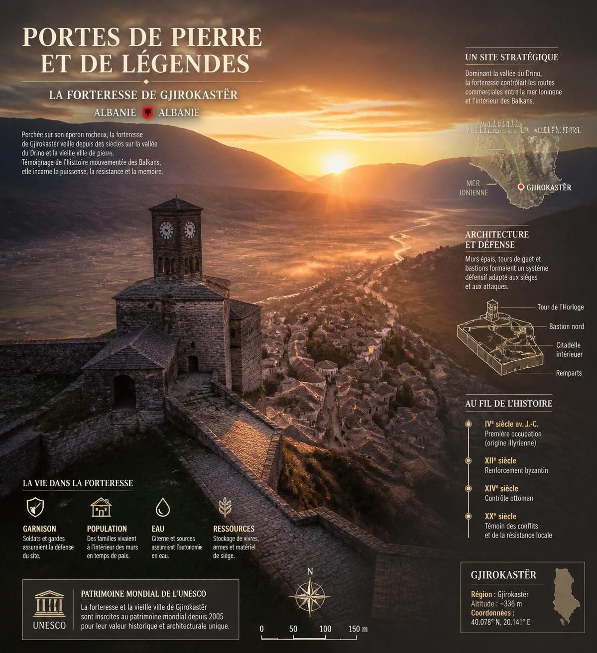 découvrez gjirokastër, la cité-musée albanaise, joyau méconnu des balkans, célèbre pour son architecture ottomane bien préservée et son riche patrimoine historique.