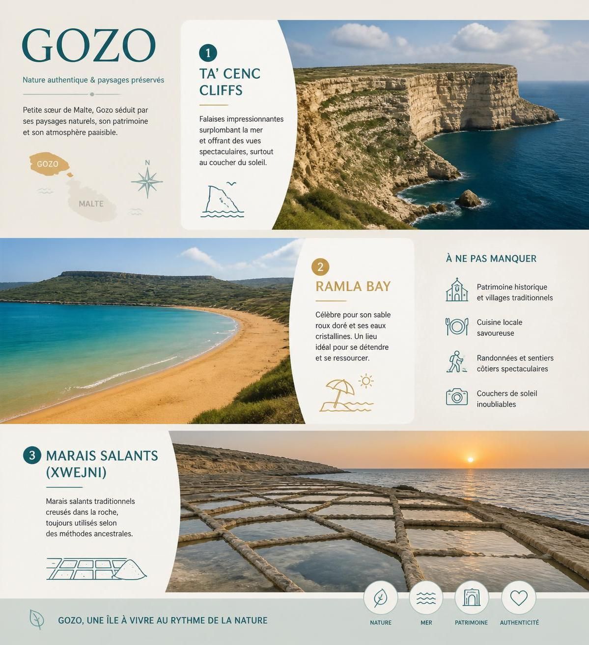 découvrez gozo, l'île authentique de malte où le charme d'antan se préserve loin de l'afflux touristique, offrant paysages préservés et traditions vivantes.