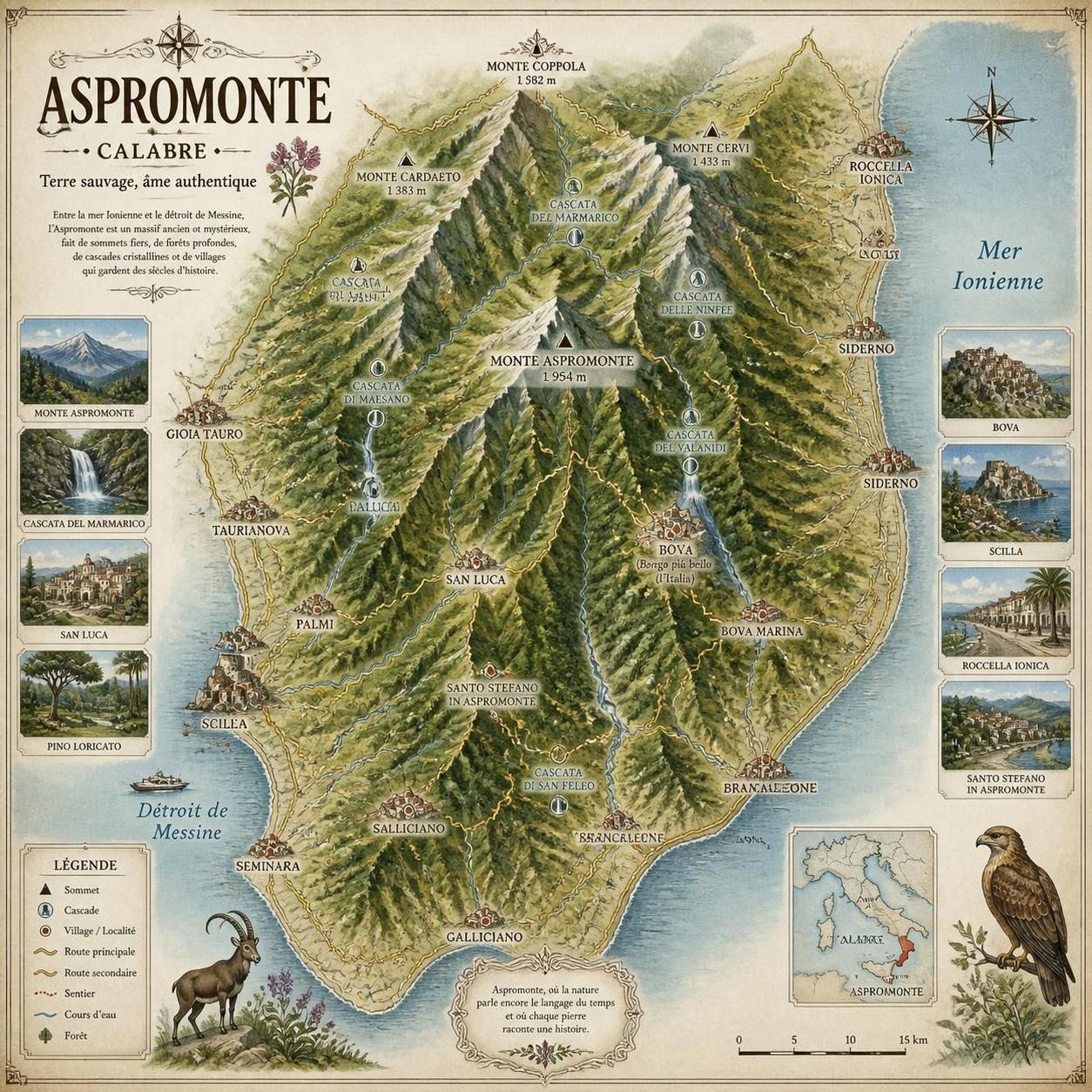 découvrez l'aspromonte, la montagne méconnue de calabre, souvent oubliée dans les brochures touristiques, mais riche en paysages sauvages et en histoire authentique.