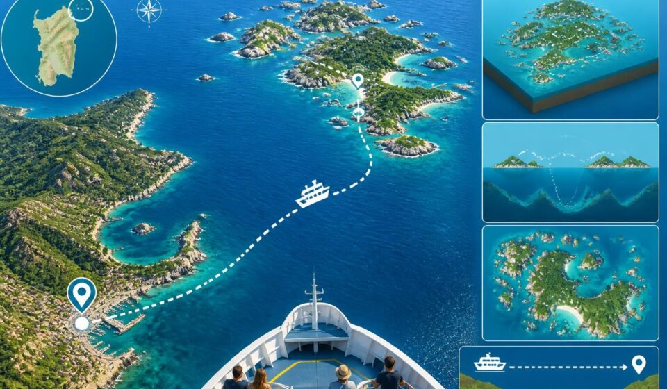 découvrez l'archipel de la maddalena, un joyau des îles sardes visible depuis le ferry d'olbia, mystérieux et préservé, que l'on aperçoit sans jamais y faire escale.