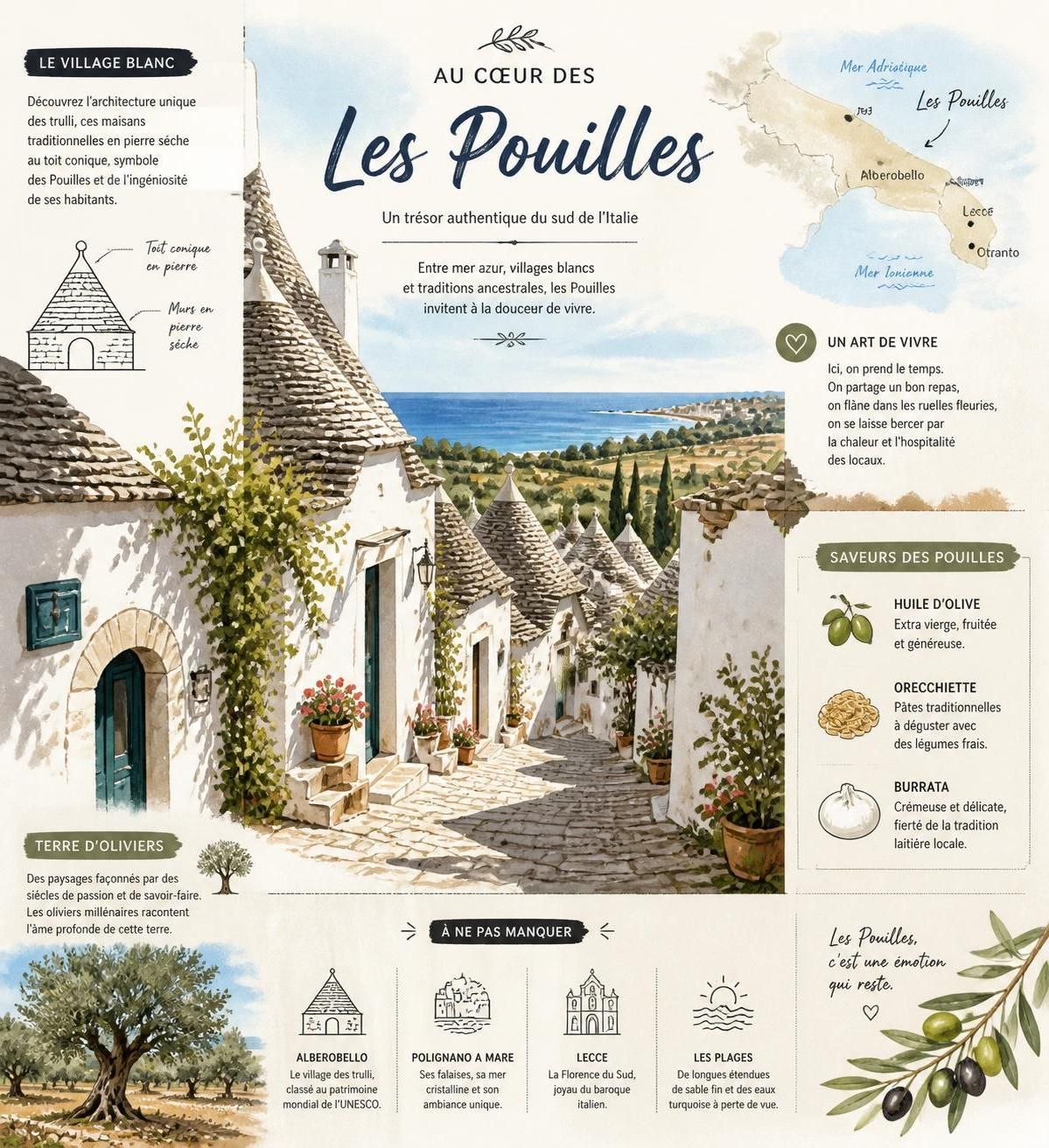 découvrez les pouilles et leurs criques secrètes, une région méconnue de l'italie du sud offrant des paysages côtiers préservés et une authenticité unique au talon de la botte.