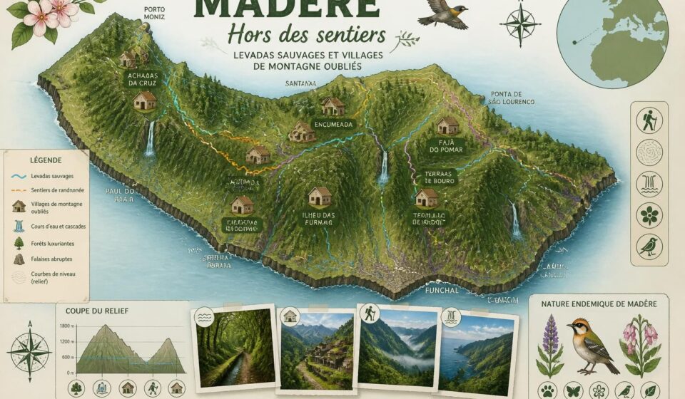 explorez madère autrement avec des levadas sauvages et des villages de montagne oubliés, pour une aventure authentique loin des sentiers battus.