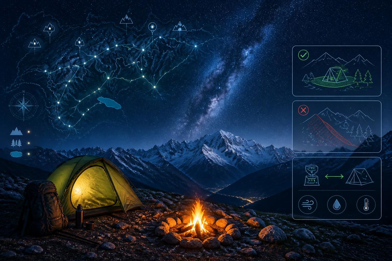découvrez comment organiser votre première nuit en bivouac dans les alpes et profiter d'une expérience unique sous les étoiles, loin de toute civilisation.