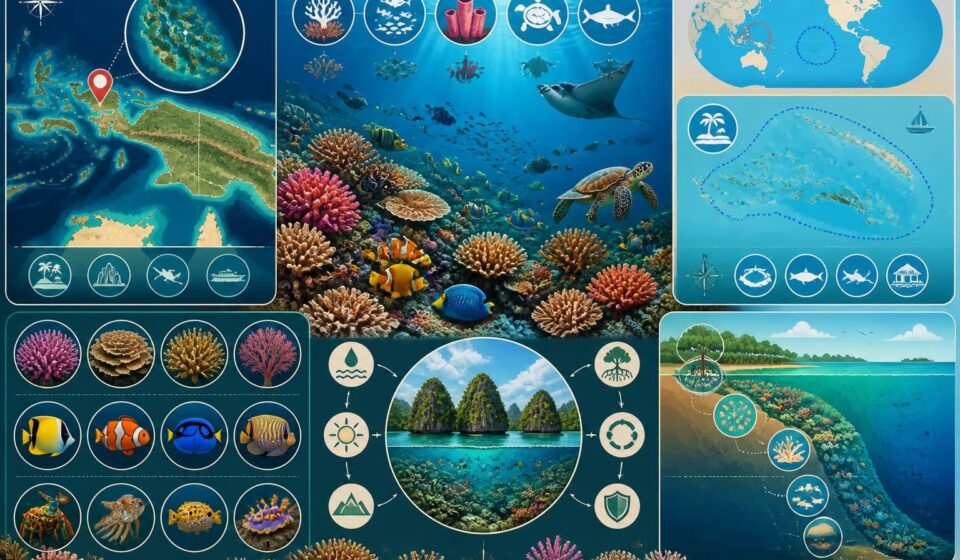 découvrez raja ampat en papouasie, un paradis sous-marin aux récifs coralliens exceptionnels, montrant que la beauté marine ne se limite pas à la polynésie.