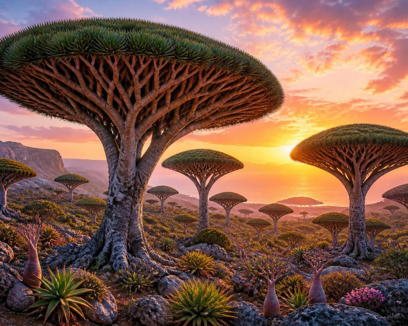 découvrez socotra, l'île des arbres-dragons, une destination unique et isolée offrant des paysages extraordinaires et une biodiversité exceptionnelle.