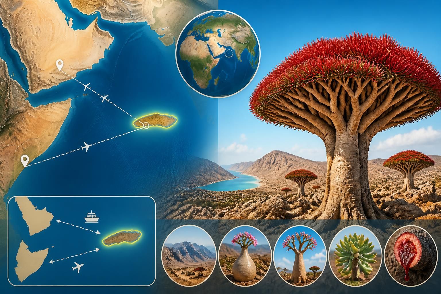 découvrez socotra, une île unique célèbre pour ses arbres-dragons fascinants, offrant une expérience inoubliable dans l'une des destinations les plus isolées et préservées au monde.