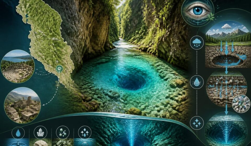 découvrez le blue eye d'albanie, une source turquoise spectaculaire nichée au cœur des gorges, entre les trésors historiques de butrint et gjirokastër, où la nature et la culture se rencontrent en harmonie.