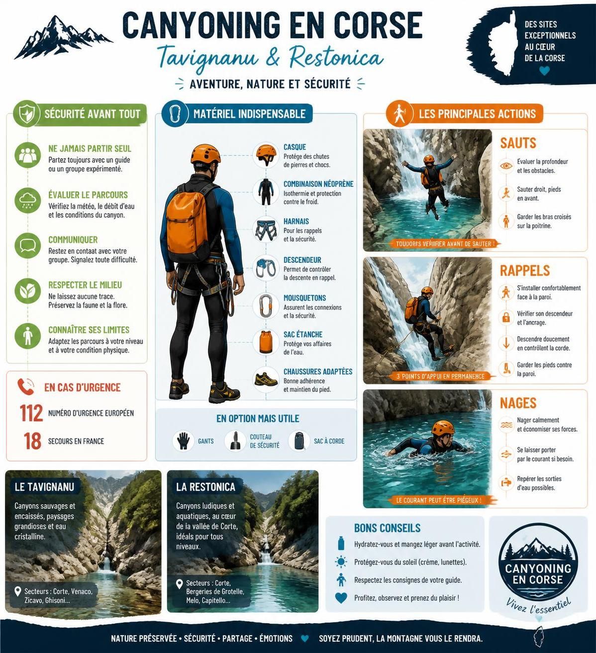 découvrez le canyoning dans les gorges sauvages de la restonica et du tavignanu en corse, une aventure unique au cœur de l'île loin des plages prisées.