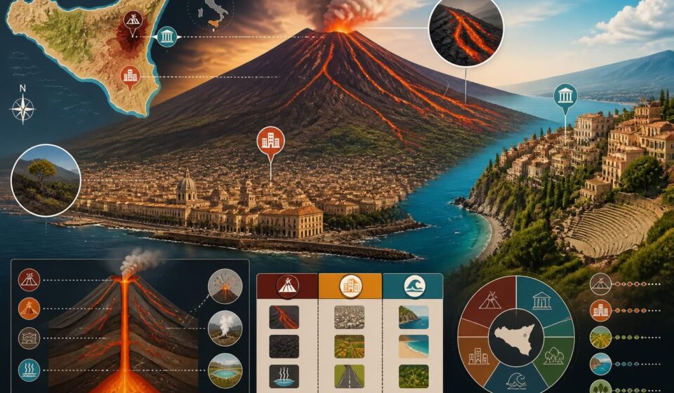 découvrez catane, la ville authentique et sauvage de sicile, souvent éclipsée par la renommée de taormine, avec l'imposant volcan etna en toile de fond.