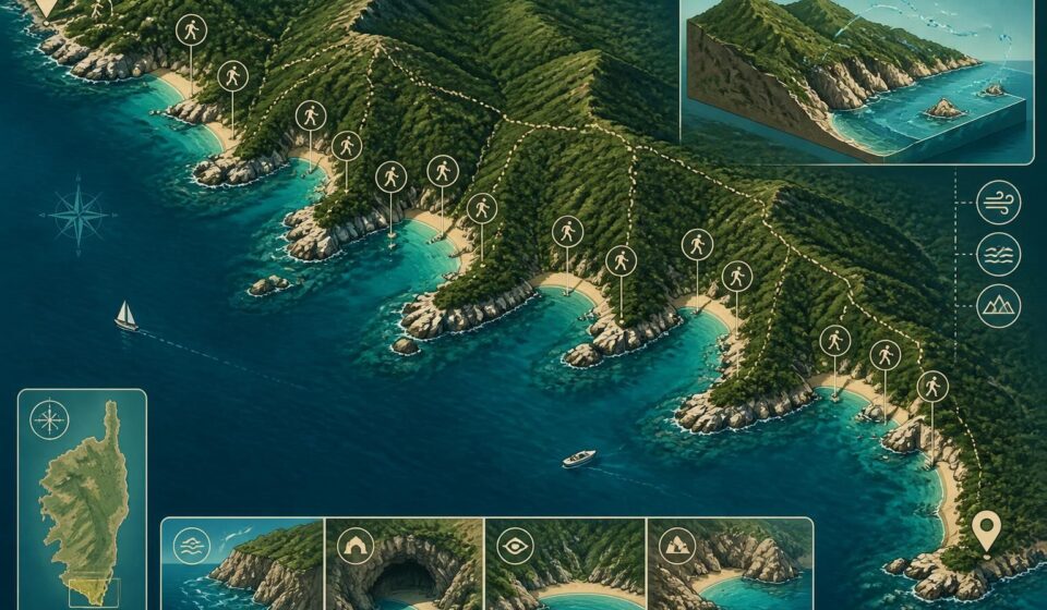 découvrez les criques secrètes de corse méridionale, de campomoro à tizzano, des anses difficiles à localiser sur google maps pour des aventures hors des sentiers battus.