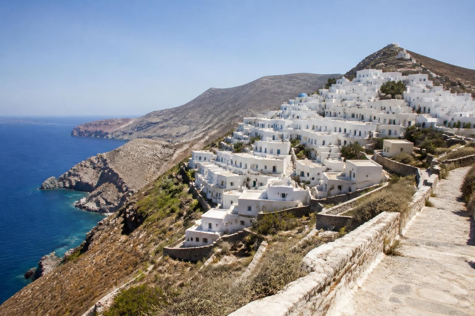 découvrez folegandros, l'île authentique des cyclades sans port de croisière, où les sentiers pittoresques remplacent les boutiques de souvenirs pour une expérience unique et paisible.