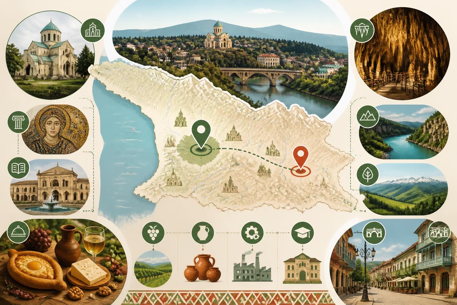 découvrez kutaisi, la ville méconnue de géorgie que tbilissi laisse dans l'ombre, entre histoire riche, paysages enchanteurs et culture authentique.