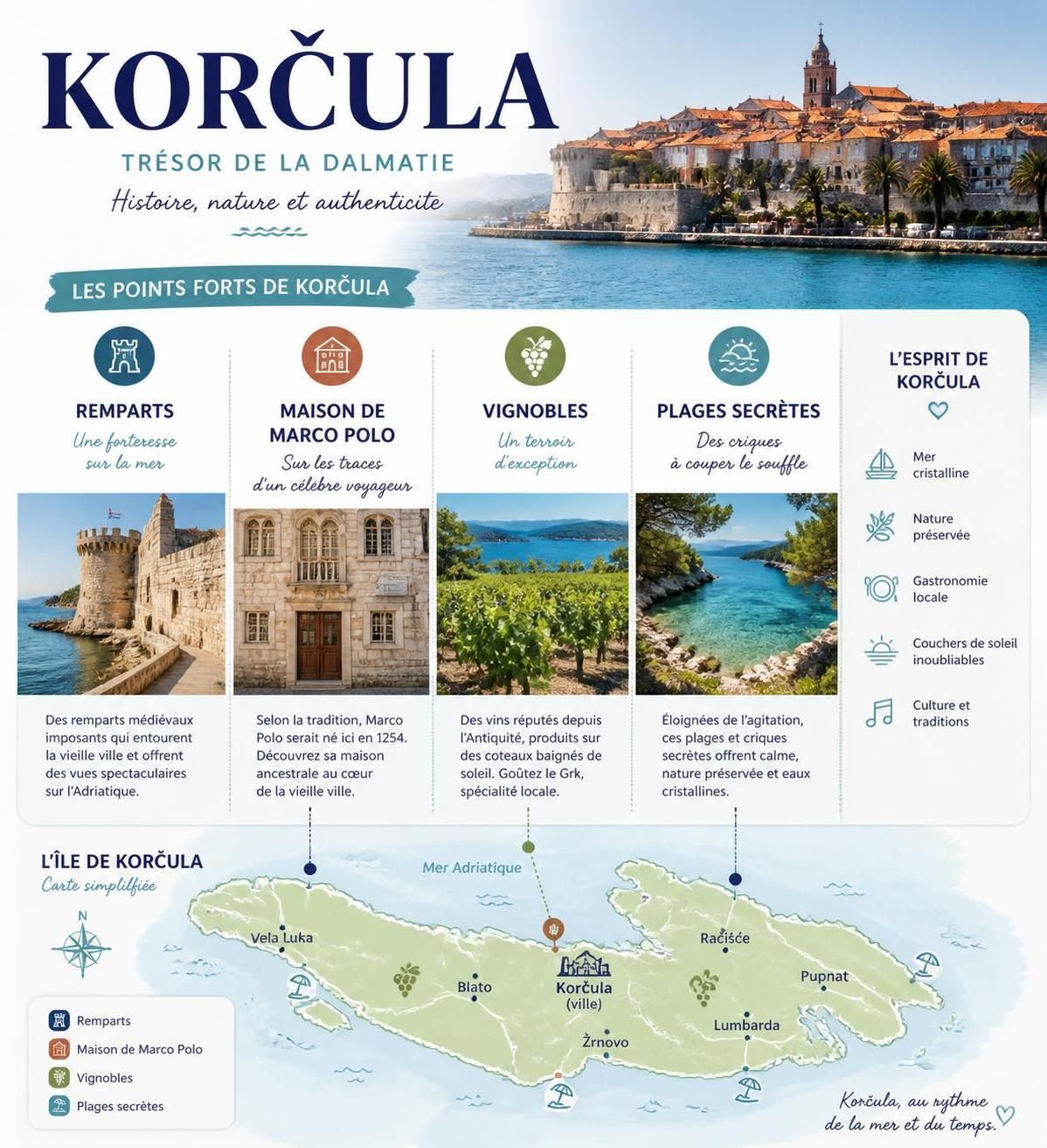 découvrez la côte dalmate au-delà de dubrovnik en explorant les îles méconnues de vis et korčula, des joyaux rares que les croisiéristes évitent pour une expérience authentique et paisible.