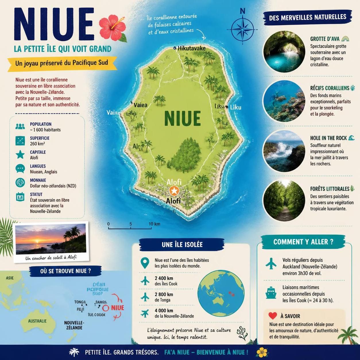 découvrez niue, la nation-île du pacifique la moins visitée au monde, célèbre pour la baignade respectueuse avec les baleines dans ses eaux cristallines.