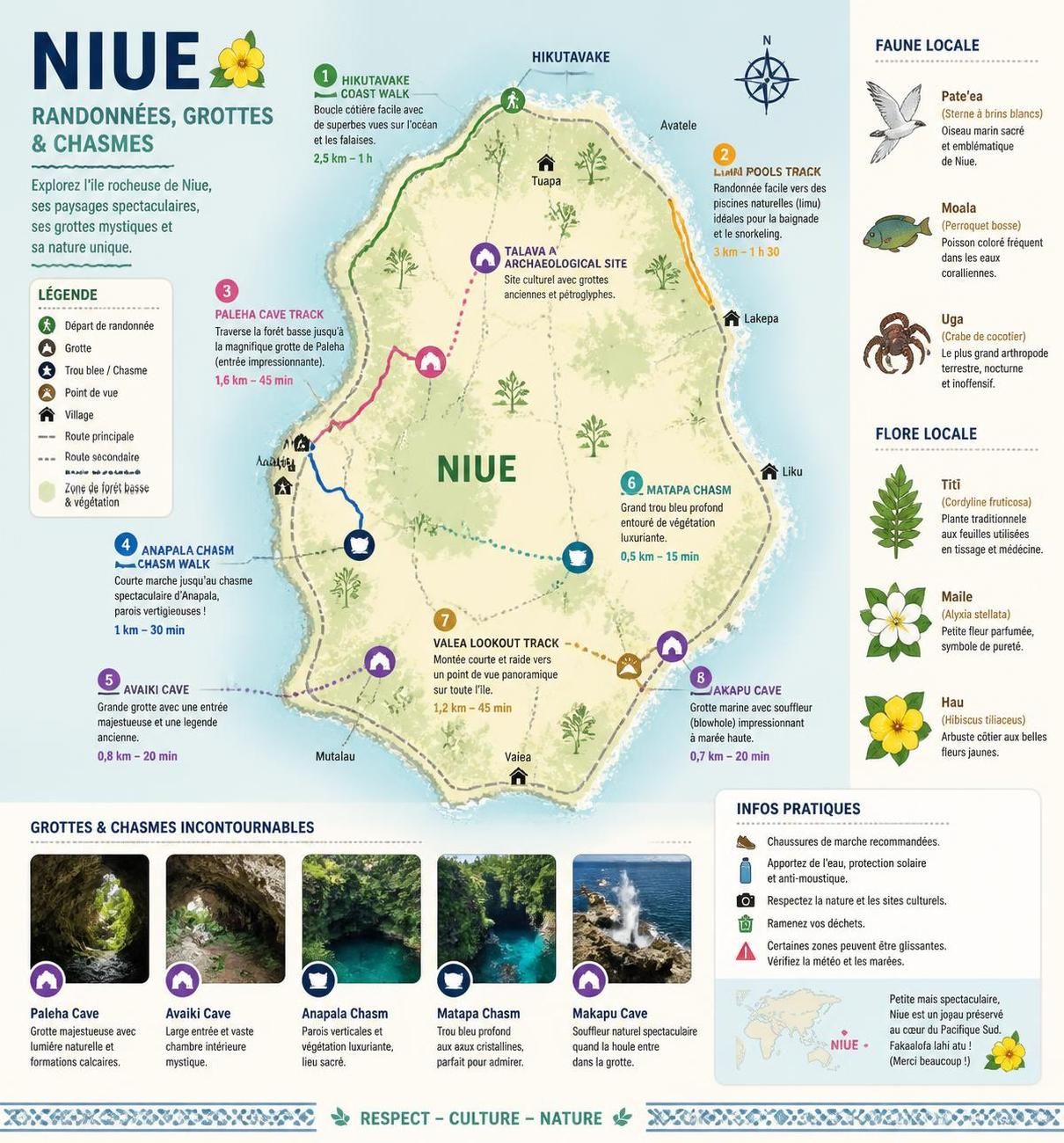 découvrez niue, la nation-île du pacifique la moins visitée au monde, réputée pour ses eaux cristallines où l'on peut nager en toute sécurité avec les baleines, une expérience unique et authentique.