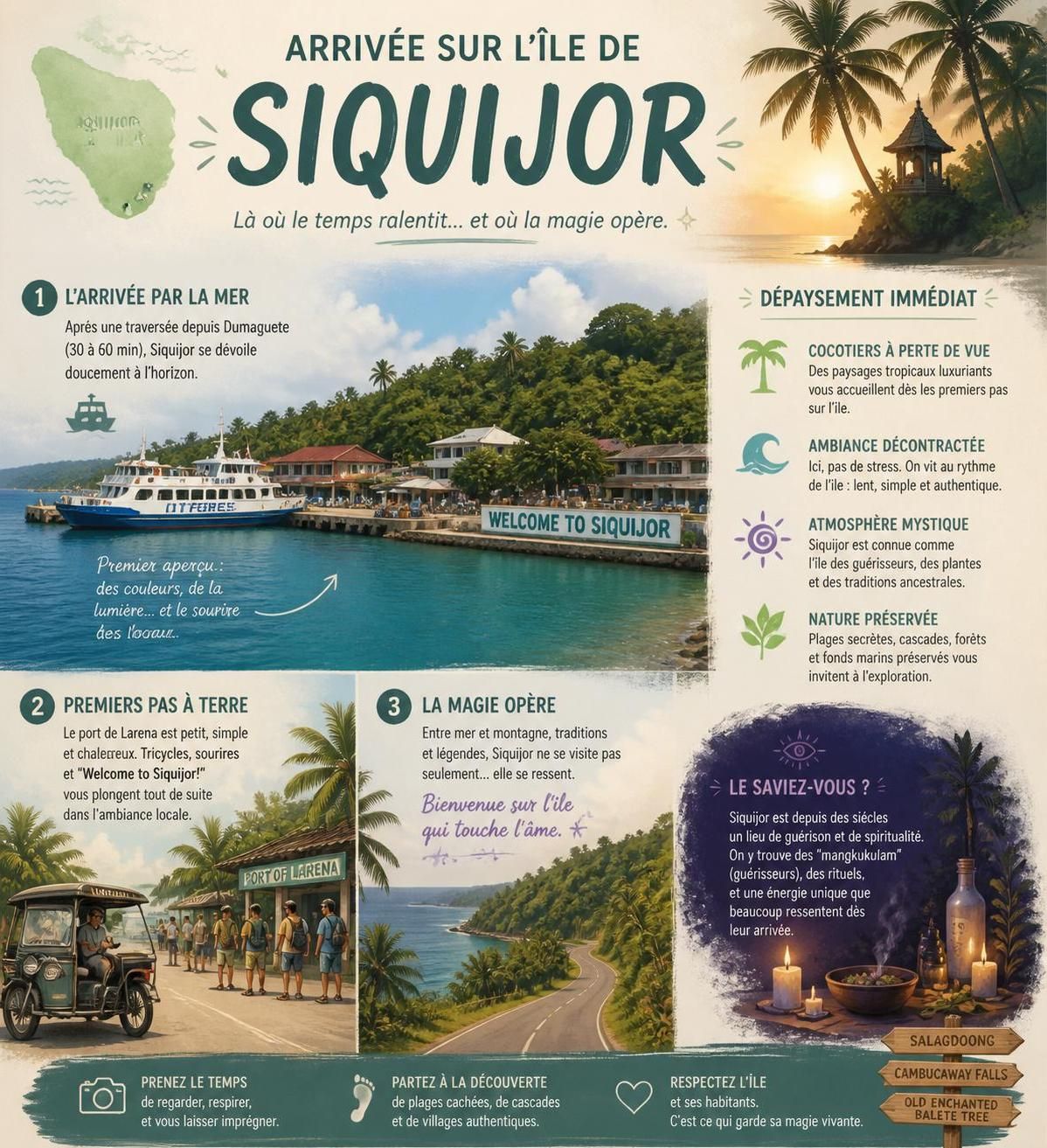 découvrez siquijor, l'île mystérieuse des chamans philippins, une destination magique souvent oubliée par les brochures de cebu. plongez dans ses traditions mystiques et ses paysages enchanteurs.