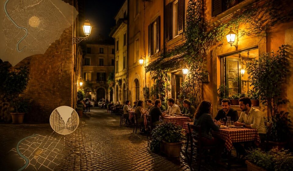 découvrez trastevere à rome, le quartier authentique où l'ambiance unique se révèle après 21 heures, loin des clichés et des selfie-sticks.