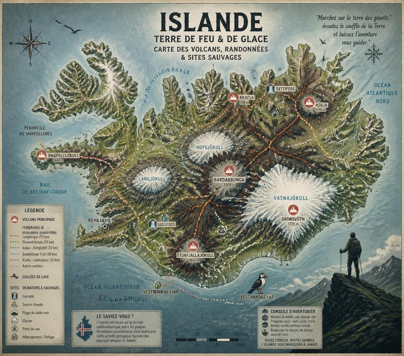 découvrez les volcans d'islande à travers des randonnées uniques sur les coulées de lave, loin des foules du golden circle et de seljalandsfoss, pour une expérience authentique et tranquille.