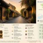 découvrez hoi an à l'aube, lorsque les ruelles du quartier historique vietnamien restent calmes avant l'arrivée des premiers visiteurs et l'illumination des lanternes colorées.