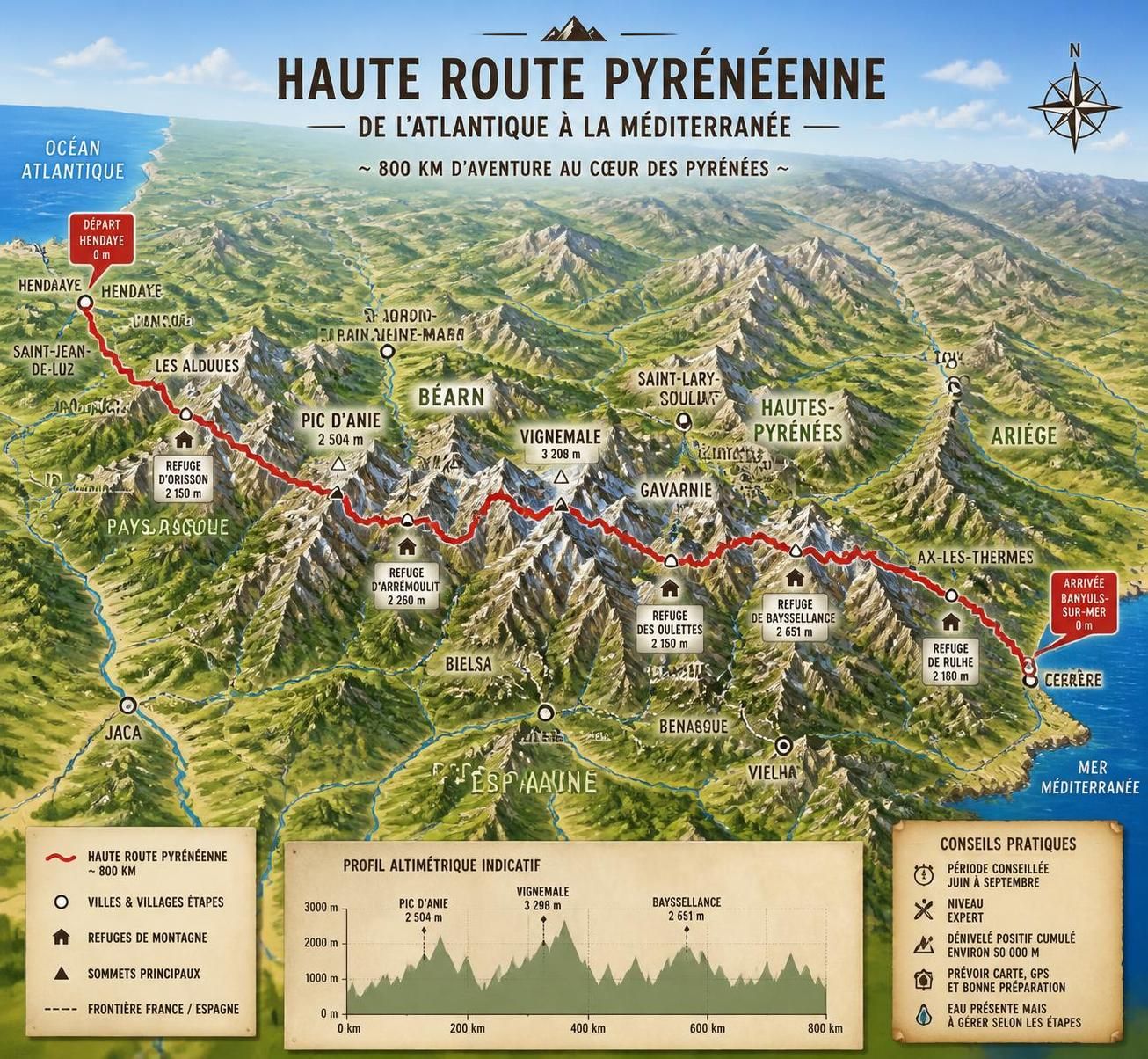 découvrez la haute route pyrénéenne (hrp), une traversée alternative des pyrénées qui évite les foules des sentiers gr10 et gr11 côté espagnol, pour une aventure authentique et sauvage.