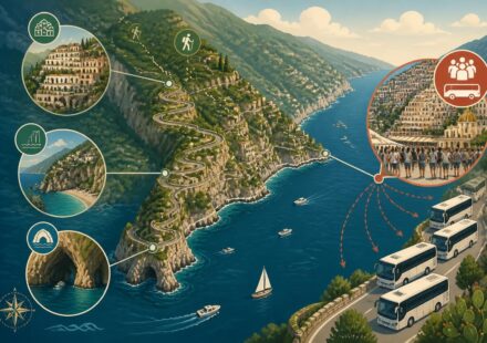 découvrez la côte amalfitaine reculée avec furore, praiano et conca dei marini, des villages pittoresques loin de la foule, idéaux pour une visite paisible lorsque positano est envahi par les groupes de cars.