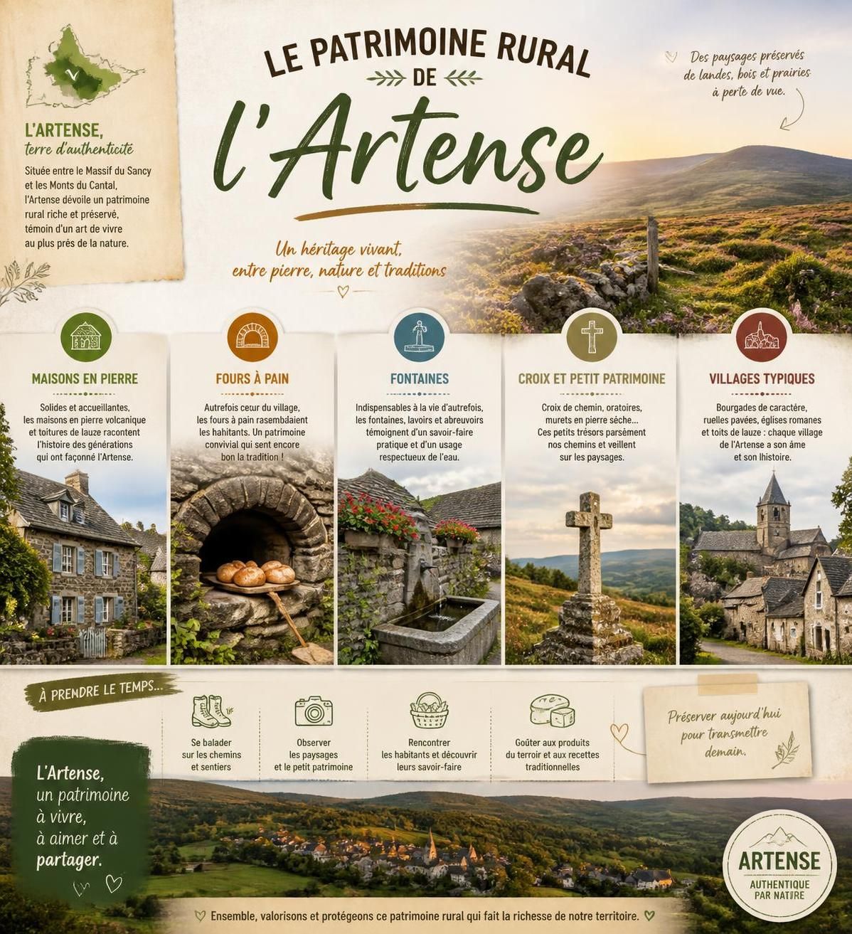 découvrez le plateau de l'artense et les landes secrètes du cantal, une auvergne authentique et méconnue, loin des sentiers battus du puy-de-dôme et de vulcania.