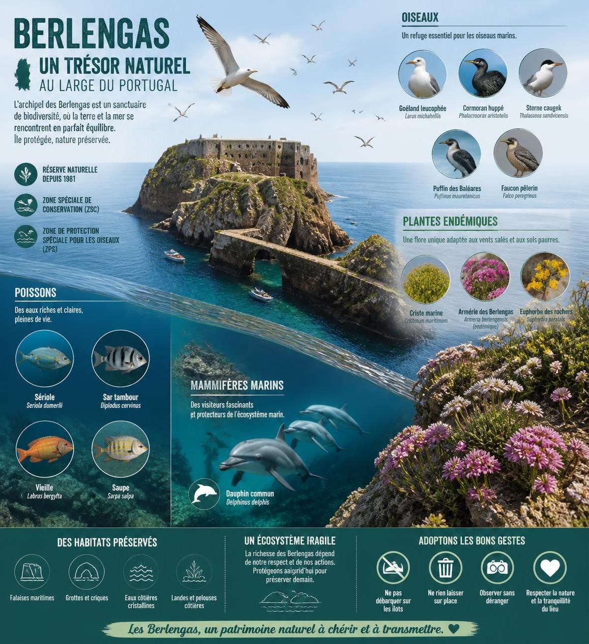 découvrez les berlengas, un archipel préservé au large de peniche, portugal. réserve naturelle unique accessible en une heure de bateau, un véritable trésor gardé secret des surfeurs.
