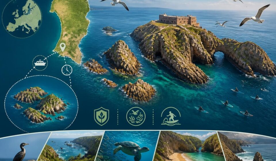 découvrez les berlengas, un archipel naturel préservé au large de peniche, portugal, accessible en une heure de bateau. un secret bien gardé des surfeurs pour ses paysages sauvages et ses spots uniques.