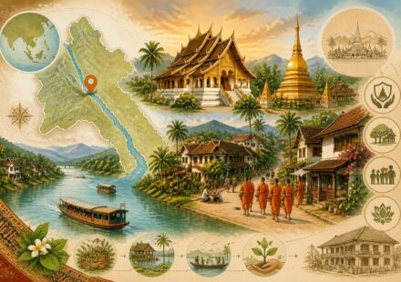 découvrez luang prabang, la ville-temple du laos classée au patrimoine mondial de l'unesco, nichée au bord du mékong et préservée des complexes hôteliers pour une expérience authentique.