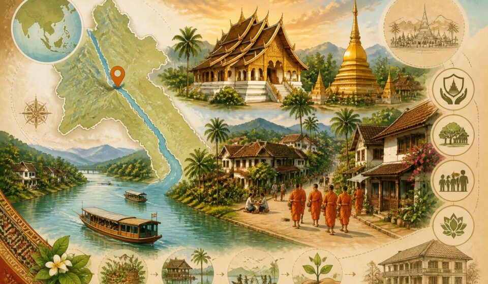 découvrez luang prabang, la ville-temple du laos classée au patrimoine mondial de l'unesco, nichée au bord du mékong et préservée des complexes hôteliers pour une expérience authentique.