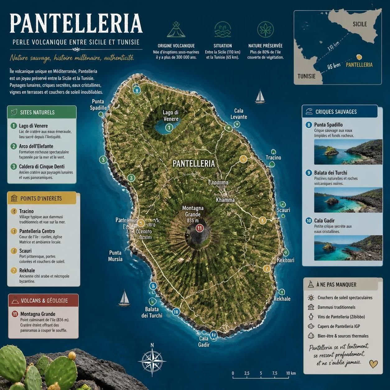 découvrez pantelleria, l'île volcanique italienne située entre la sicile et la tunisie, un joyau méconnu que les italiens préfèrent garder secret entre eux.