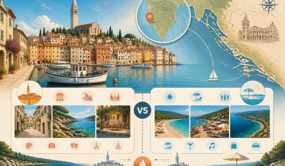 découvrez rovinj, la charmante venise istrienne en croatie, une ville pittoresque souvent éclipsée par les grandes plages du sud, mais riche en histoire, culture et paysages authentiques.
