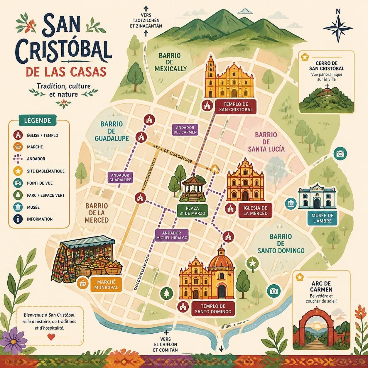 découvrez san cristóbal de las casas, joyau des hauts plateaux du chiapas, célèbre pour ses marchés tzotzils authentiques, une destination riche en culture que cancún ne met pas en lumière dans ses brochures.