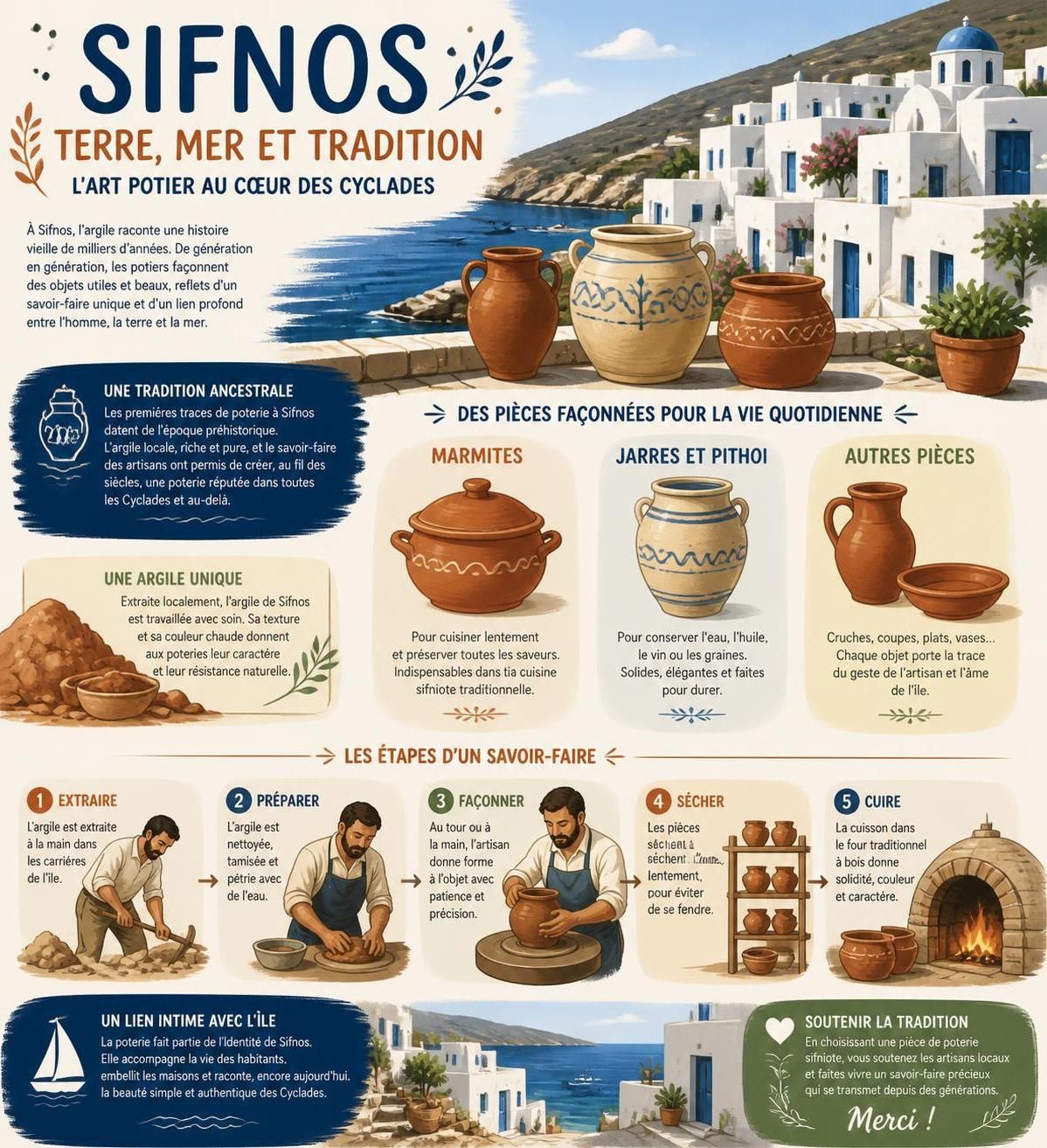 découvrez sifnos, l'île cycladique prisée des potiers et des randonneurs, refuge secret des athéniens pour des week-ends authentiques entre nature et artisanat.